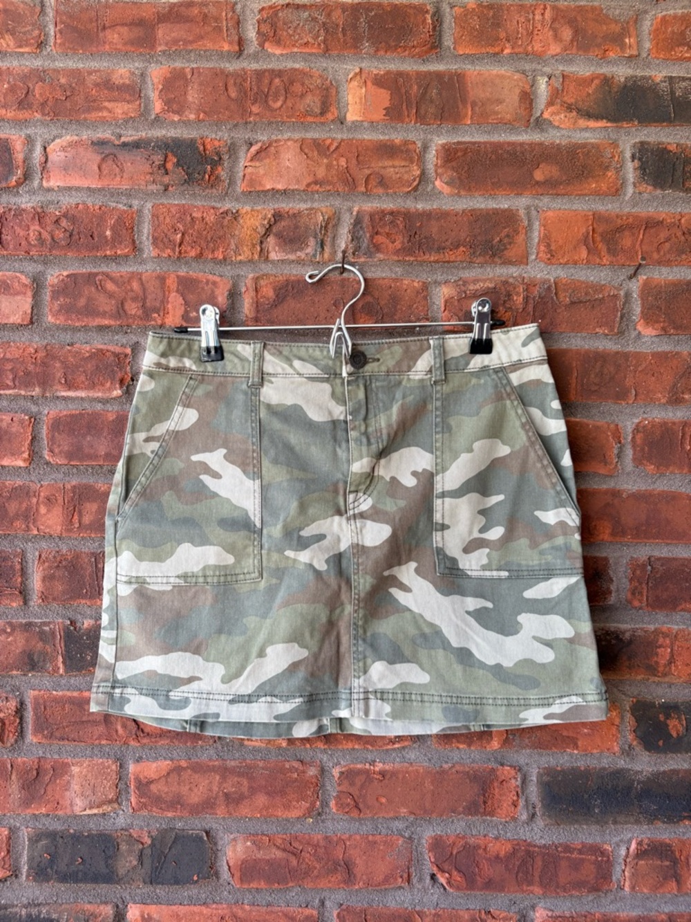 Aeropostale Camo-Print Mini Skirt in Green & Khaki